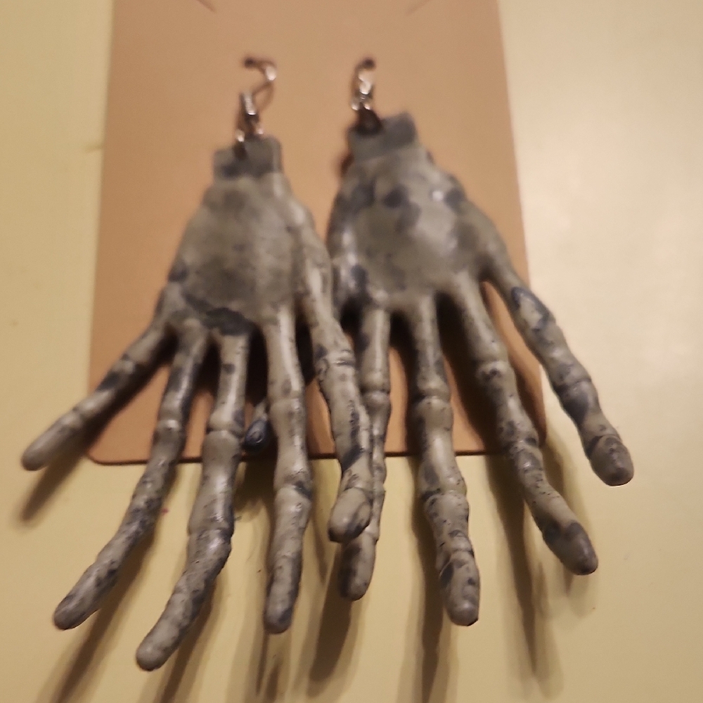 Spooky Skeleton Hand Halloween Dangle